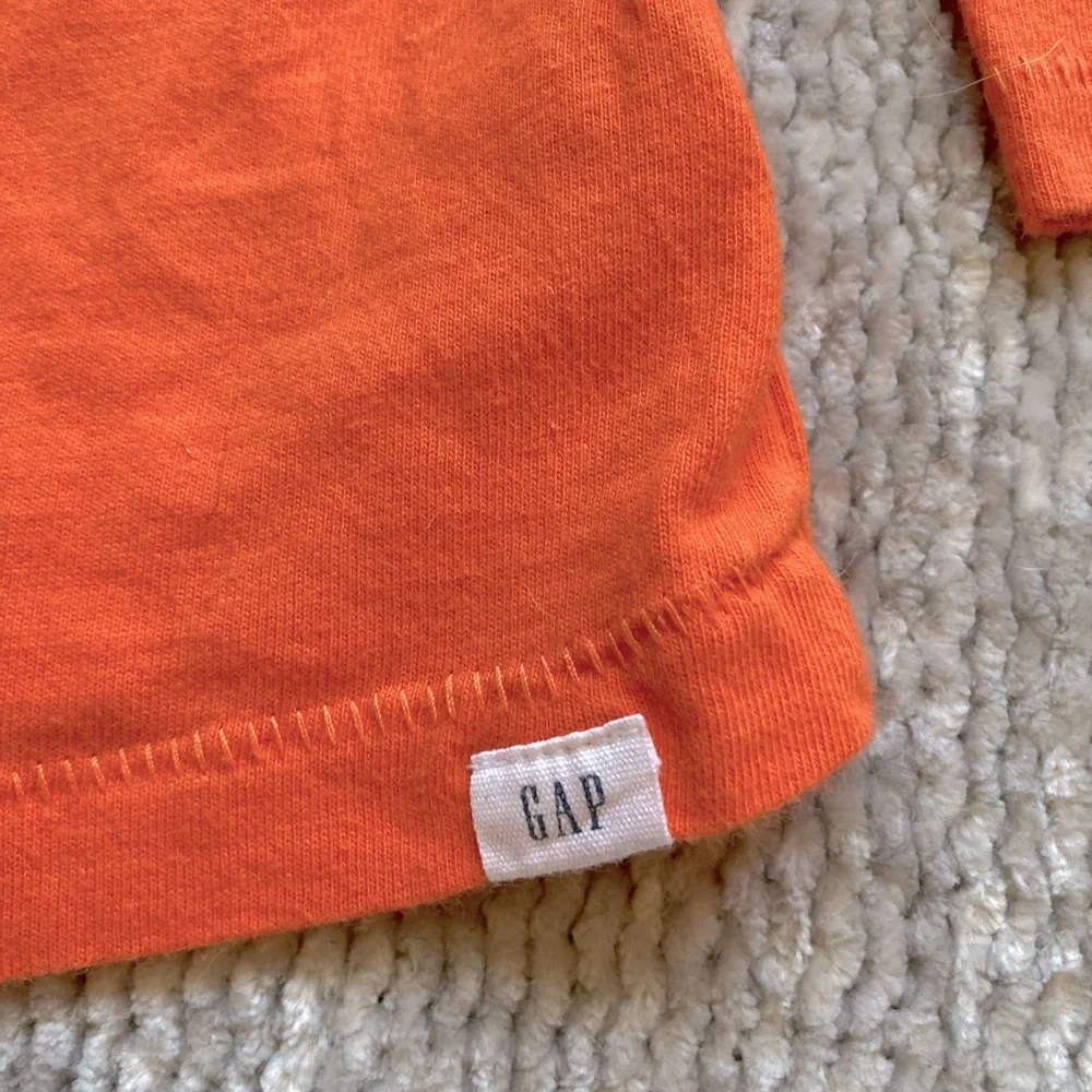GAP Kids Orange Pocket Long Sleeve Tee‎ 100% Cotton Size 4